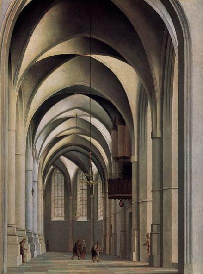 Pieter Jansz Saenredam View of the ambulatory of the Grote or St. Bavokerk in Haarlem